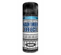 Classic Signature - Hammered Effect Spray Paint 400ml, Use for Interior & Exterior Aerosol for Metal, Wood, Plastic (4 x Pack, Black)