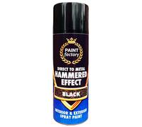 Classic Signature - Hammered Effect Spray Paint 400ml, Use for Interior & Exterior Aerosol for Metal, Wood, Plastic (Pack 12, Black)
