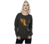 Classic Simba Timon & Pumba Heather Sweatshirt The Lion King Mid Grey XS