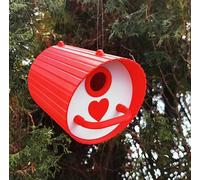 Classic & Simple Bird Box - Cute 3D Printed Outdoor Hanging Bird House | Fun Garden Decor | Gift For Mum | Nest Box Black/No
