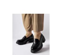 Classic Slip On Loafers Block Heel For Summer Daily Comfort