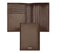 Classic Smooth Folding Card Holder, Coffee brown, 16.2, Classic