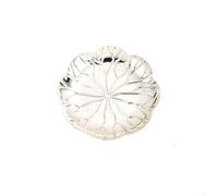 Classic Snack Display Plate 20cm For Tea Time(Silver 10cm)
