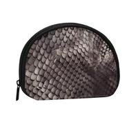 Classic Snake Skin Coin Purse, Mini Wallet for Women Men Gifts Change Bag with Zipper Shell Shaped Small Coin Bag Travel Organizer Change Storage Pouch for Cash, Cards, Keys, Lipstick
