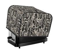 Classic Snake Skin Print 4-Slice Toaster Cover Dustproof Kitchen Appliance Washable For Home Dorm Office