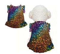 Classic Snake Skin Print Pet Breathable Sleeveless Skirt M