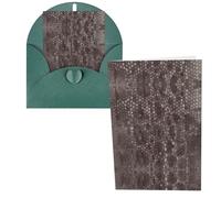 Classic Snake Skin Print Thank You Cards Greeting Cards With Envelopes Blank Note Cards 10x15 cm Perfect for Thank Yous Invitations