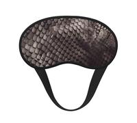Classic Snake Skin Sleep Mask for Side Sleeper, Blackout Sleeping Eye Mask, Soft Breathable Eye Cover for Women Men Travel Eyeshade, Relaxing Zero Pressure Night Blindfold