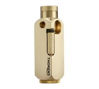 Classic Soft-Flame Windproof Retro Copper Kerosene Lighter, Refillable, Cigar, Side-Slide Grinding Wheel, Dual-Flame Jet, Sealed, Metal, Antique, Famous, Unique, Men's Gift, Thorens Flamido