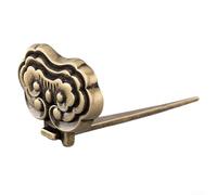 Classic Solid Brass Plaque Frame Holder, Elegant Wall Hook For Art And Photos With Rounded Corners, Metal Bracket For Cross Stitch Frames And Home Decor Display, Bronze Finish(Bronze)