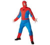Classic Spiderman Adults Fancy Dress Marvel Comic Superhero Mens Costume Outfit