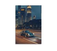 Classic Sports Car Poster 930 911 Turbo Black Vintage Racing Car Decorative Painting Canvas Modern Art Picture 12x18inch(30x45cm)