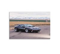 Classic Sports Car Poster for DeTomaso Pantera GT5 S Supercar Decorative Painting Canvas Wall And Art Picture Family Bedroom Decor 24x36inch(60x90cm)