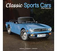 Classic Sports Cars 2025 Square Wall Calendar | Car, Classic Car, Motor Calendar