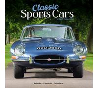 Classic Sports Cars Calendar 2026 Square Car Wall Calendar - 16 Month