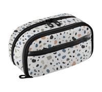 Classic Spot White Pen Case, See-Through Front Panel, Water-Repellent