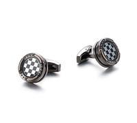 Classic Square Cufflinks for Men, Plaid Cufflinks, Black White Round Cuff Links, Checkered Cufflinks French Cufflinks, Round Cufflinks for Tuxedo Shirt, Best Man Cufflinks, Wedding Cufflinks