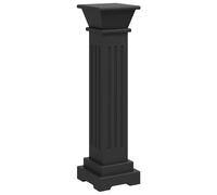 vidaXL Classic Square Pillar Plant Stand Black MDF Plant Rack Display Shelf