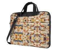 Classic Starfish Seashell Sandy Beach Theme Laptop Bag Briefcase Pad Notebook Compartment Elegant Business Bag Separate Office