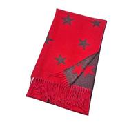 Classic Stars Scarves, Red + Grey Colour, scarves marketed for their quality, reversible design, and exceptional softness. These scarves are probably designed to be both stylish 190 X 75cm