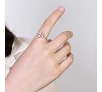 Classic Sterling Silver 925 Ring Jewelry Aaa Zircon Diamond Finger Ring Female Dating Party Birthday Gift 8 Silver Color