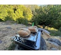 Classic Stove Toaster Kitchen Foldable Ideal For Camping Extremely Compact Toaster Bread Cookware 2 in 1 Heat Diffuser Quesadilla Maker Arepa Maker | Tostadora Arepera Quesadillera Cocina Camping