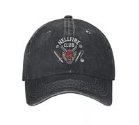 Classic Strangers Hellfire Club Skull Weapons Things Men Women Baseball Caps TV Show Denim Worn Outdoor Adjustable Cool Hats