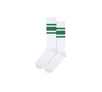 Classic Striped Chunky Rib Sport Socks and Women Happy Socks White 6-11
