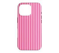 Classic Striped Light Pink and Hot Pink Classic Lines vibes Case for iPhone 16 Pro