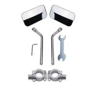 Classic Style For handlebars Bicycle Mirror Set for Vintage and For Cruiser Bikes Metal Construction with Convex Glass Rearview Mirrors for Road Safety