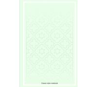 Classic style notebook -green: A 120-page undated planner for goals and self-care