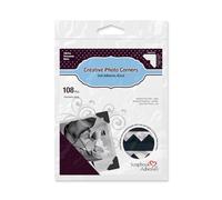 Classic Style Paper Photo Corners .5" Self Adhesive 108/Pkg-Black