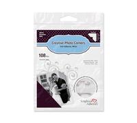 Classic Style Paper Photo Corners .5" Self Adhesive 108/Pkg-White