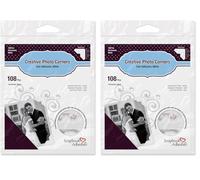 Classic Style Paper Photo Corners .5" Self Adhesive 108/Pkg-White (Pack of 2)