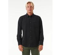 Classic Surf Washed Long Sleeve Shirt in Black
