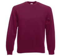 CLASSIC SWEATSHIRT Fruit of the Loom Crew Neck Plain Jumper Raglan Top Men Women
