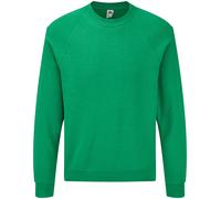CLASSIC SWEATSHIRT Fruit of the Loom Crew Neck Plain Jumper Raglan Top Men Women