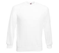 CLASSIC SWEATSHIRT Fruit of the Loom Crew Neck Plain Jumper Raglan Top Men Women