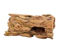 CLASSIC Swim Through Wood Trunk Aquarium Ornament - 250 x 120 x 120 mm | Hand-Painted Resin Decoration for Freshwater Fish Tanks & Aquascapes