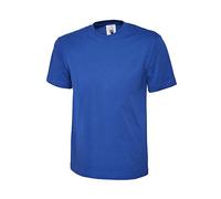 Uneek T-shirt, Men, Royal Blue, Cotton, Short Sleeve, S