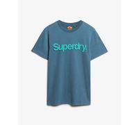 Superdry Classic Core Logo Shadow Short Sleeve T-shirt Blue S Men