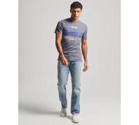 Classic T-shirt Superdry Vintage Logo Heritage Bleu S