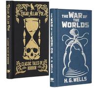 Classic Tales of Horror & The War of the Worlds Gilded Pocket Edition By Edgar Allan Poe & H. G. Wells 2 Books Collection Set