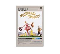Classic The Sound Of Music Poster Vintage Musical Movie Cover Music Posters for Room Aesthetic Canvas Wall Art Bedroom Decor12x18inch(30x45cm)