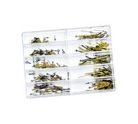 Classic three-hand clock hands set multiple movements featuring easy assembly. Classic 3-hand design watch parts, multicolor (black / gold)