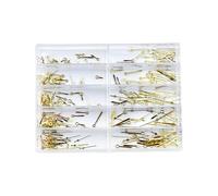 Classic three-hand clock hands set multiple movements featuring easy assembly. Classic 3-hand design watch parts, gold