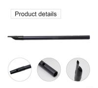 Classic Tin Whistle Flute 6 Holes, Sensitive Breath Control, Great Choice for Traditional Music Enthusiasts (Black C Key)