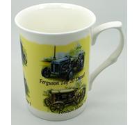 Classic Tractors FINE Bone China Mug Featuring 6 Different Tractors The David Brown Vak IC. Austin R. Ferguson Telf 20 Diesel Fordson Model F Field Marshall Series 1 Fordson Model N
