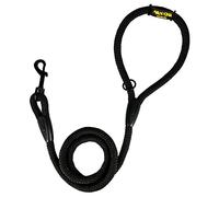 Classic Training Dog Lead, Nylon Cord Rope, Made in Spain, for Small Medium Large Dogs. 120CM. Black