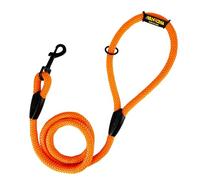Classic Training Dog Lead, Nylon Cord Rope, Made in Spain, for Small Medium Large Dogs. 120CM. Orange